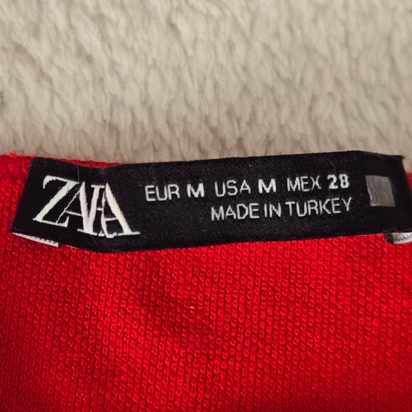 Zara bodycon red mini dress size M - Picture 4 of 14
